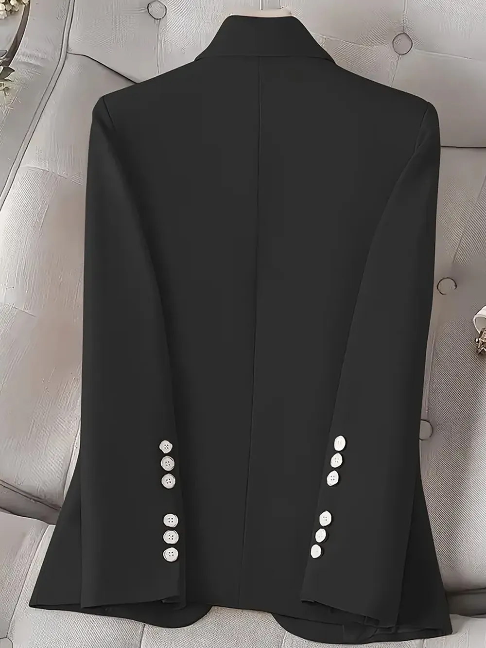 Single-Button Long Sleeve Blazer, image 4