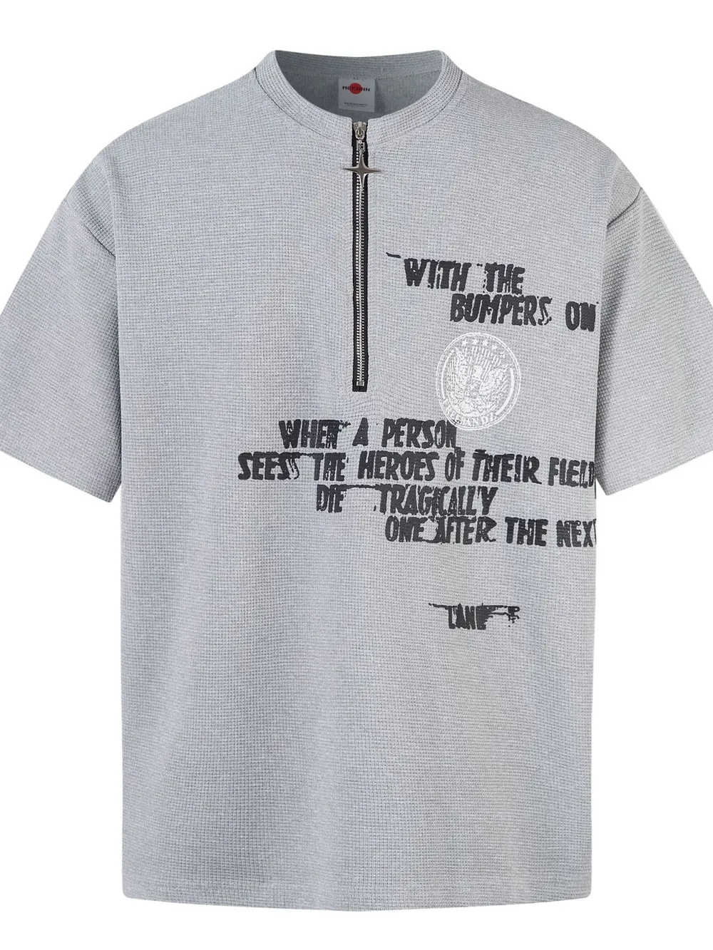 Men's Half Zip Short Sleeve T-Shirt, image 3