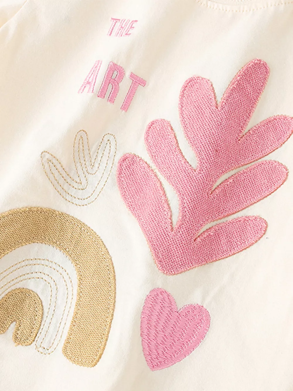 Children's Artistic Applique Short Sleeve T-Shirt, image 3
