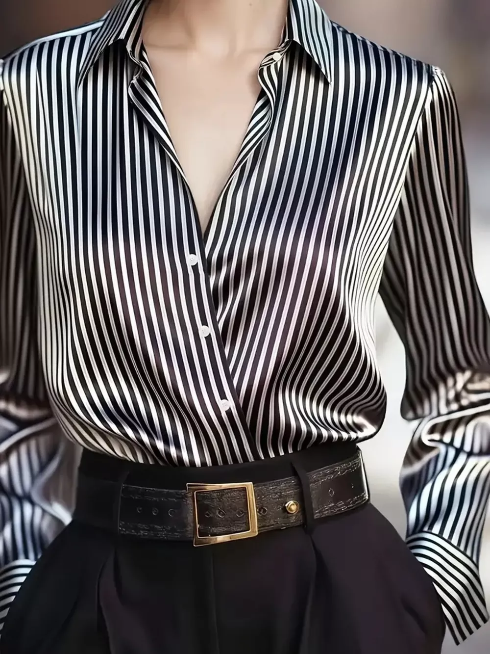 Striped Long Sleeve Shirt, image 4