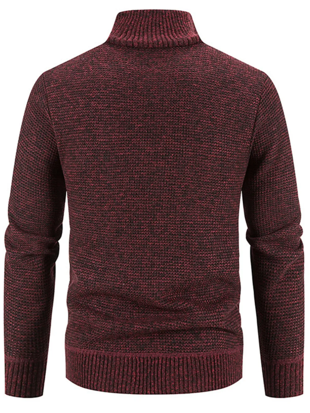 Men's Plus Size Quilted Knit Bomber Jacket with Stand Collar, image 10