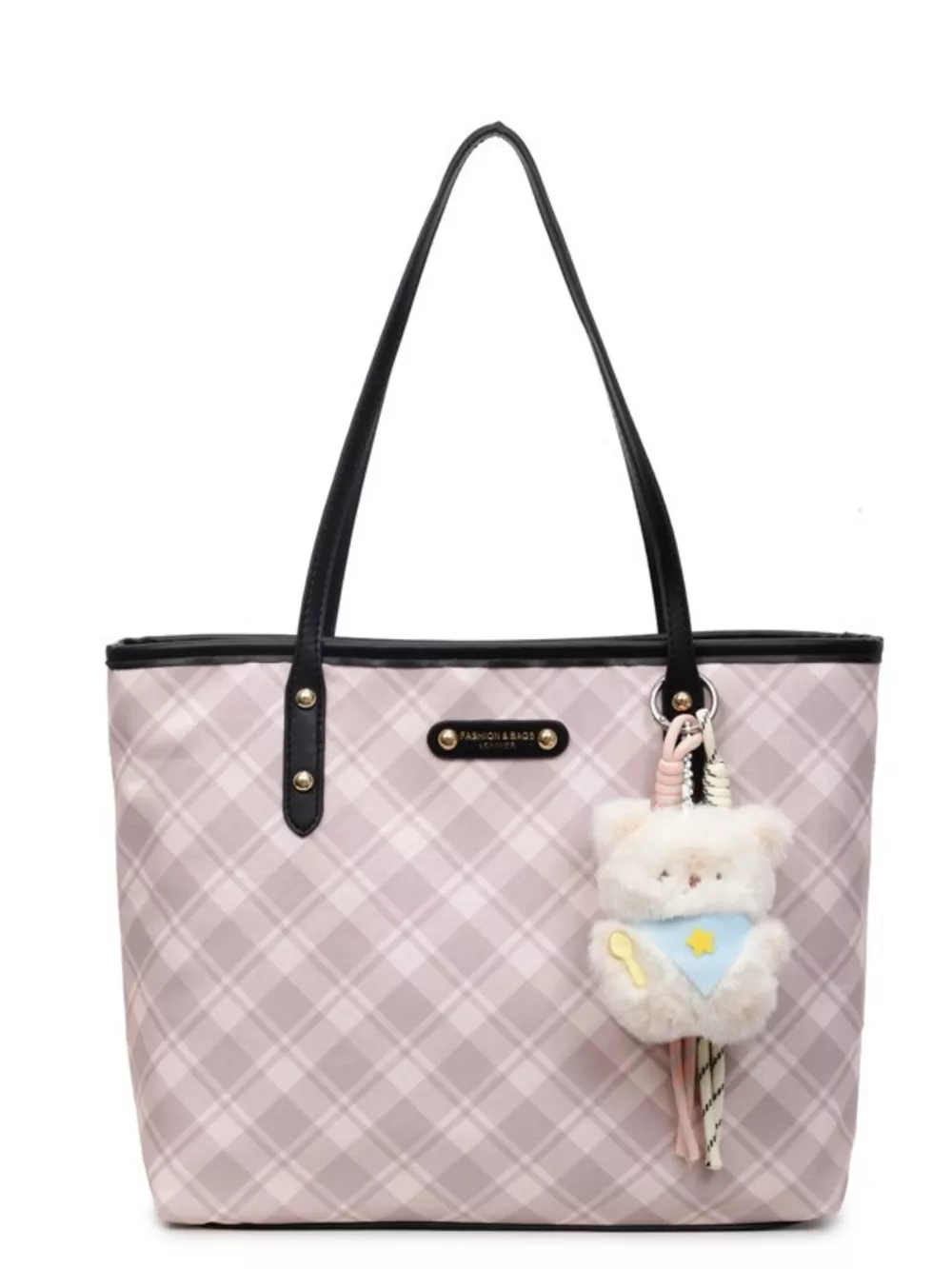 Plaid Pattern Shoulder Bag, image 7