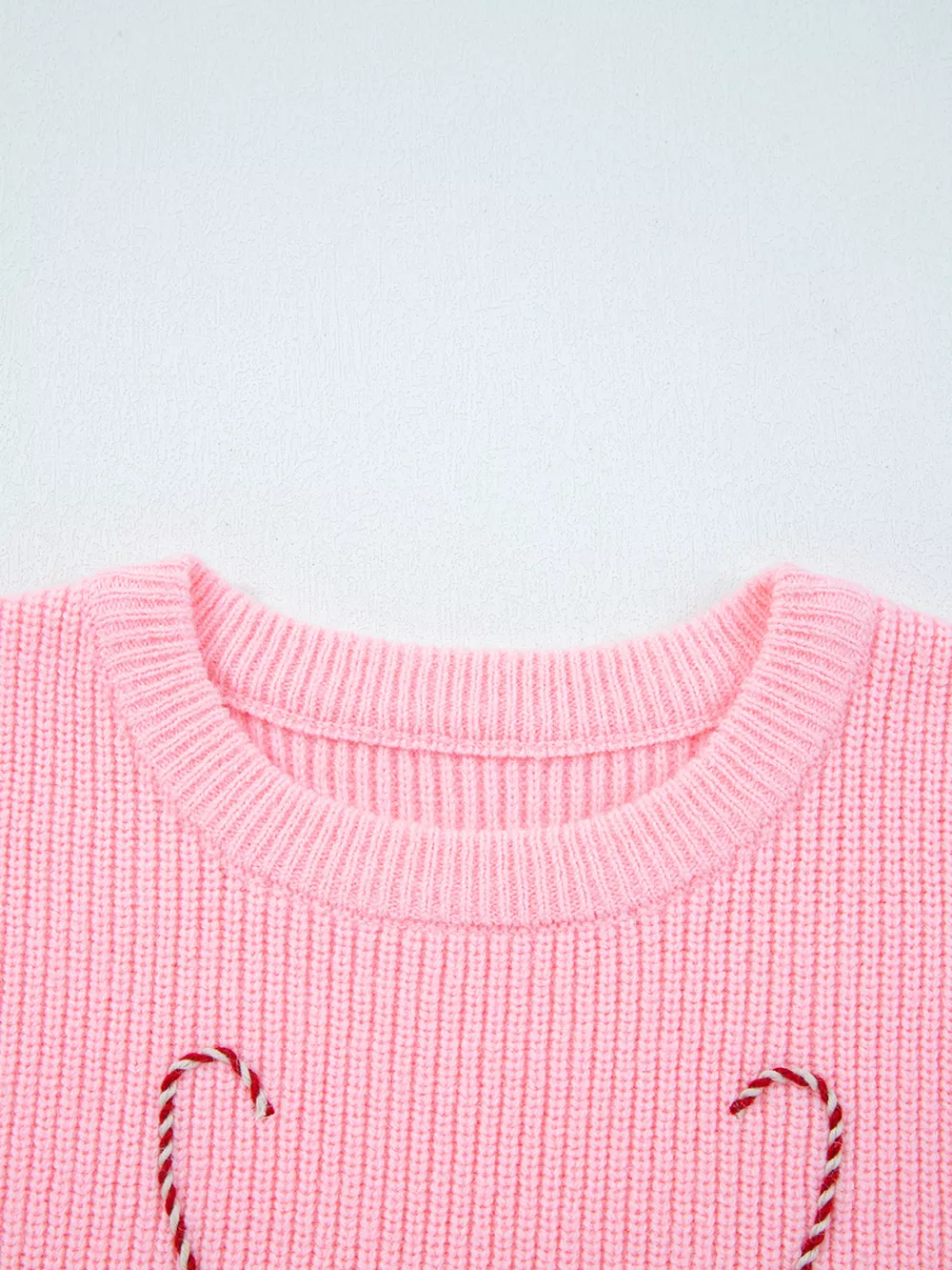 Merry Candy Cane Christmas Crew Neck Sweater, image 8