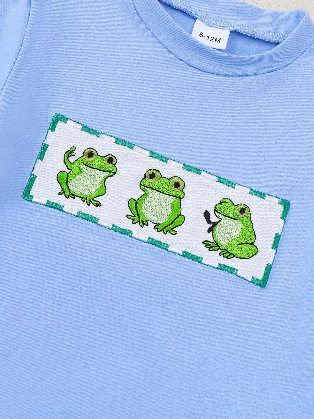Children's Frog Short Sleeve T-Shirt & Shorts Set, image 3