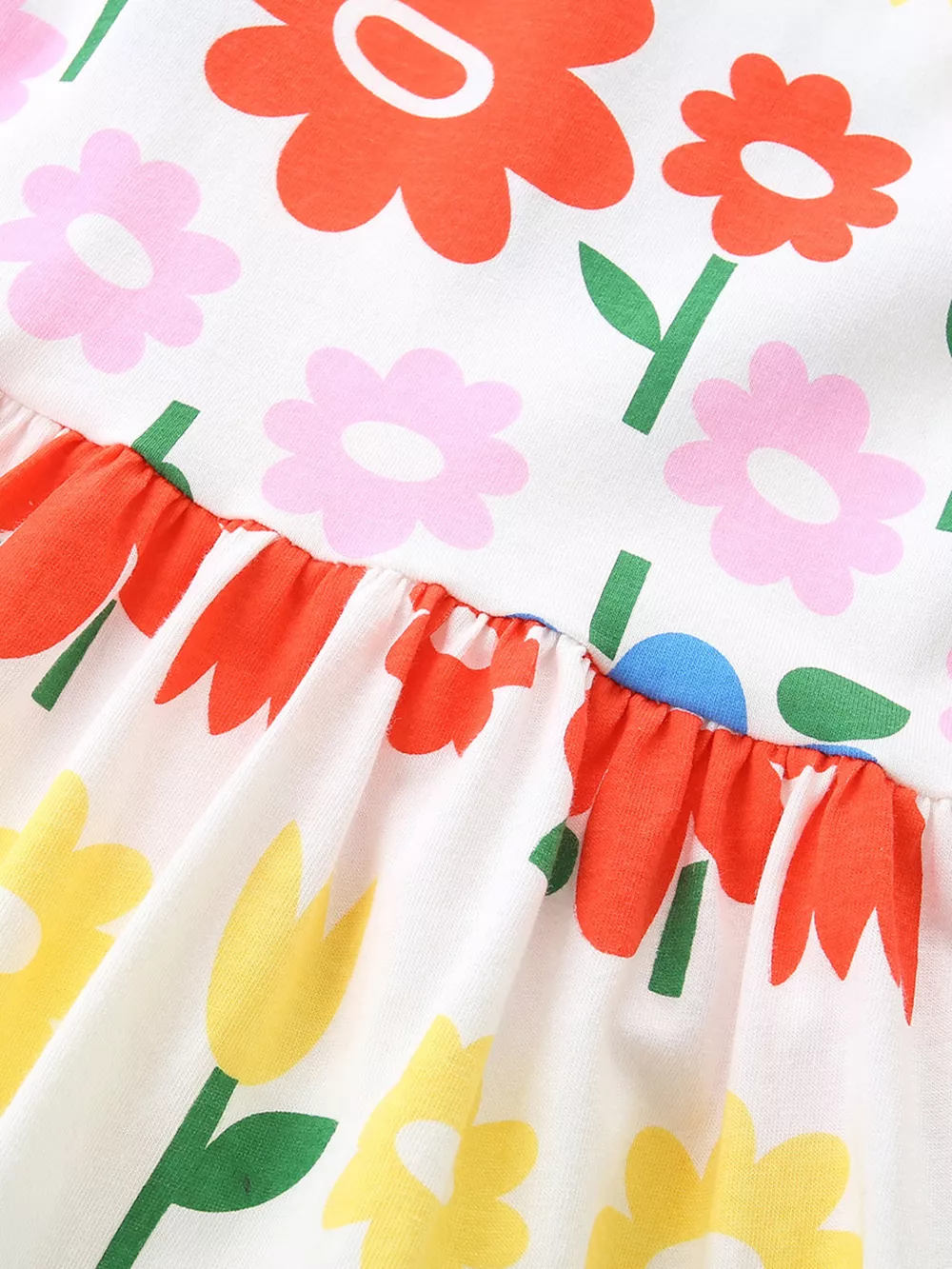 Children's Floral Print Casual Dress, image 4