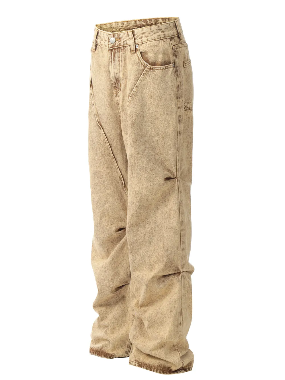 Men's Vintage Washed Relaxed Fit Jeans, image 2