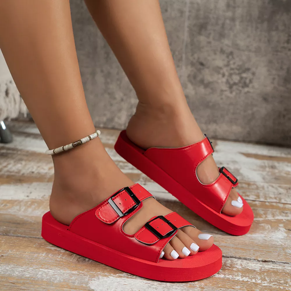 Open Toe Flats Sandals, image 3
