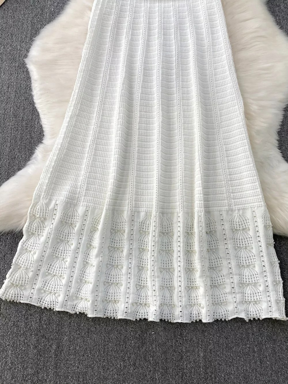 Textured Knit Sleeveless Midi Dress, image 20