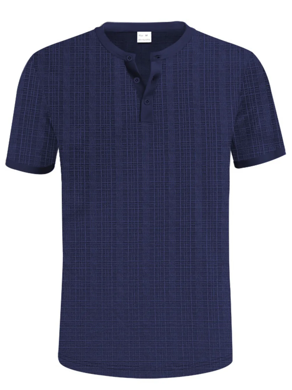 Men's Full Size Button Detail Short Sleeve Top Plus Size, image 10