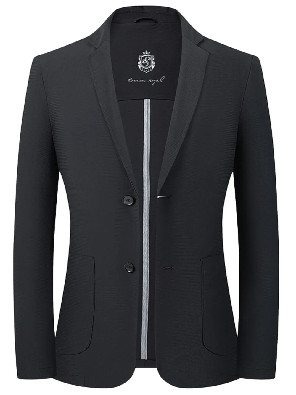 Men's Lapel Collar Long Sleeve Blazer