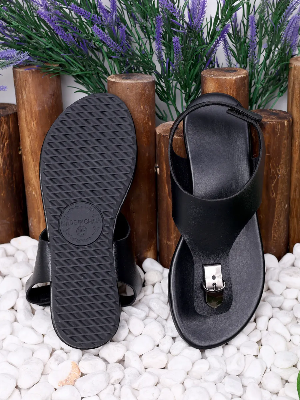 Toe Post Flats Sandals, image 4