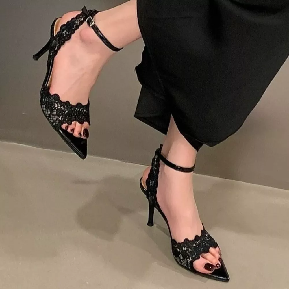 Open Toe Stiletto Sandals, image 2