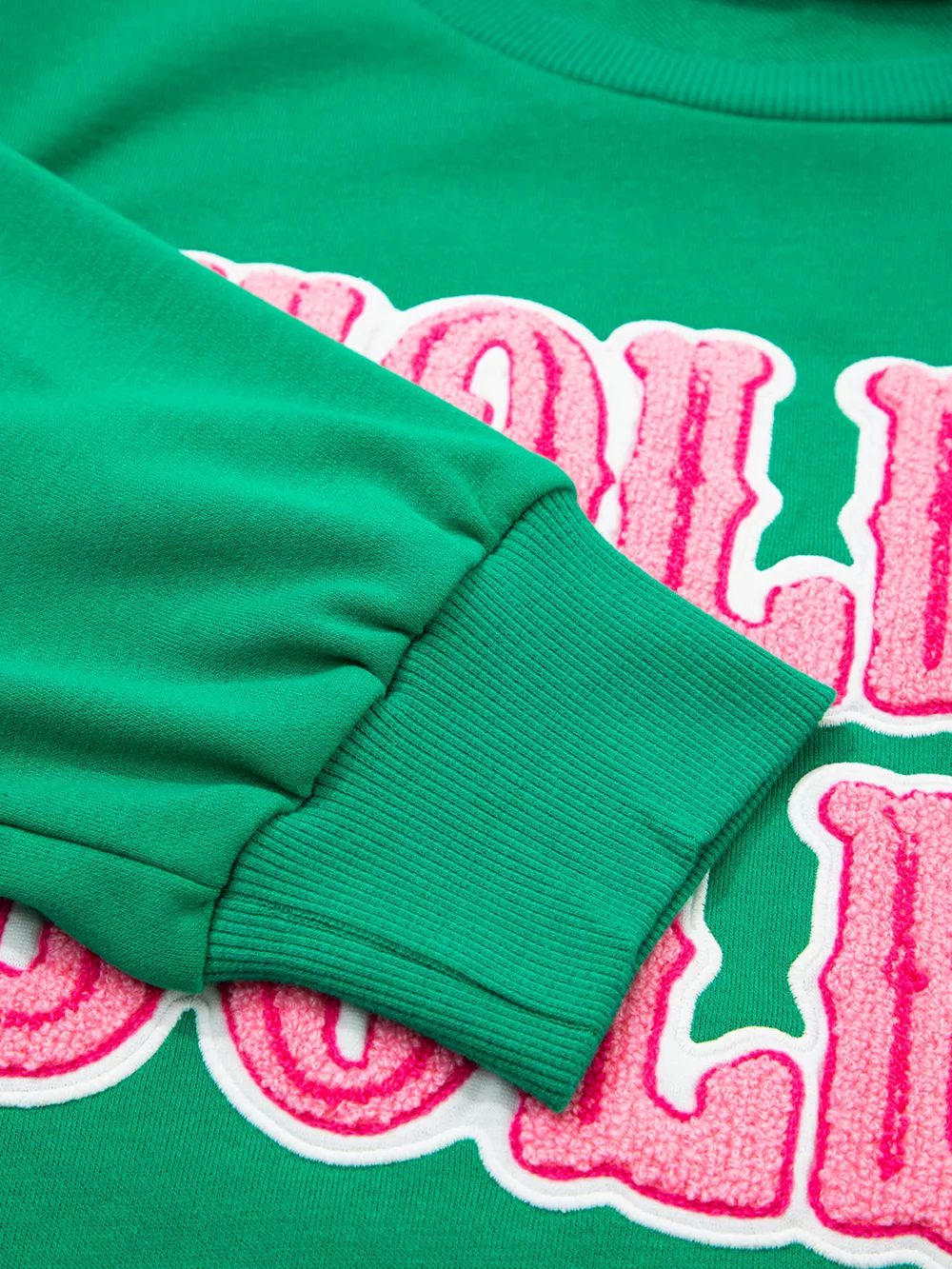 HOLLY JOLLY Towel Embroidered Christmas Holiday Sweatshirt, image 4