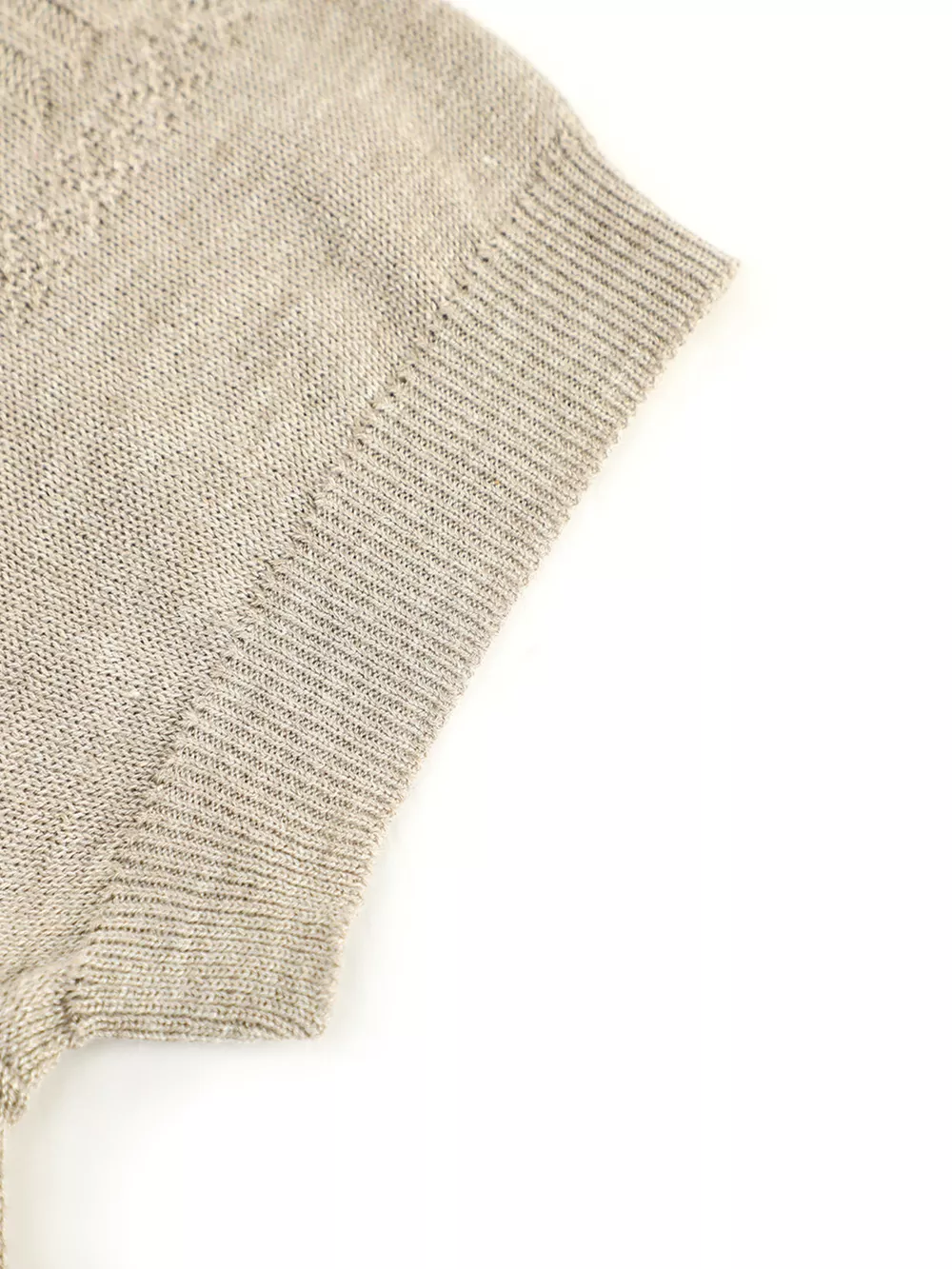 Men's Short Sleeve Geometric Textured Knit Top, image 5