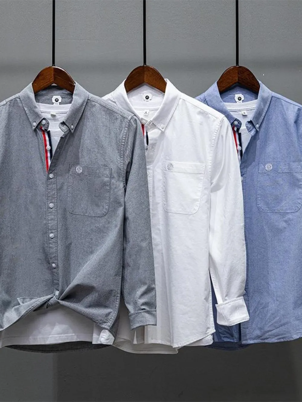 Men's Plus Size Button Up Long Sleeve Shirt, image 6