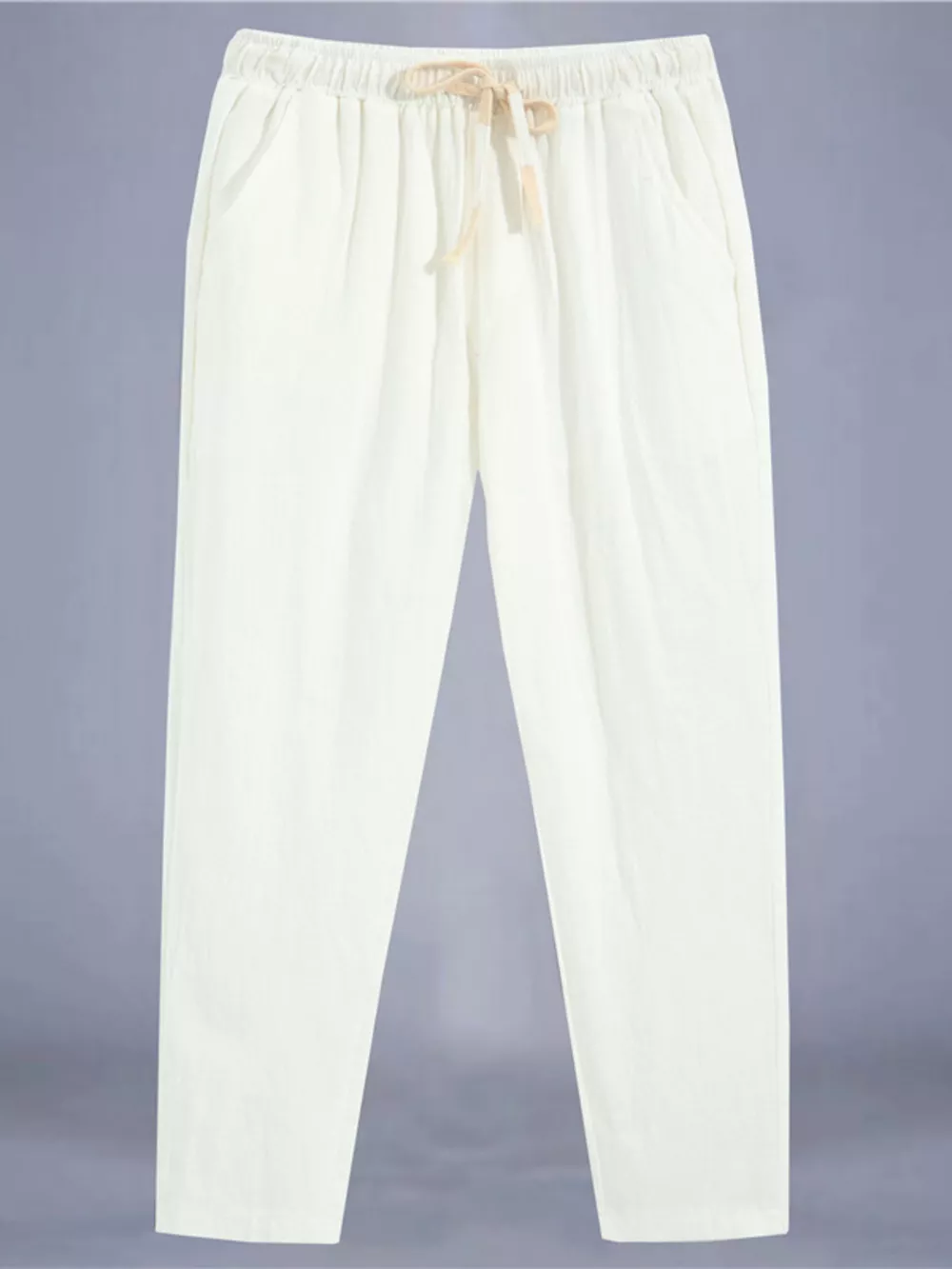 Men's Plus Size Drawstring Loose Fit Pants, image 7