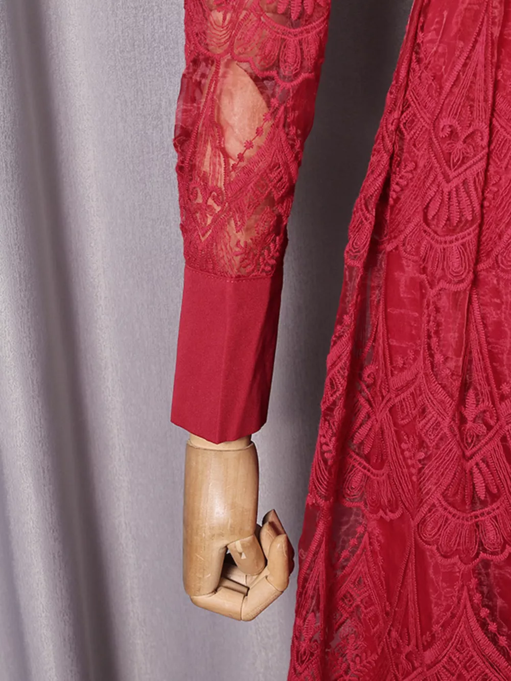 Lace Button Front Midi Dress, image 18