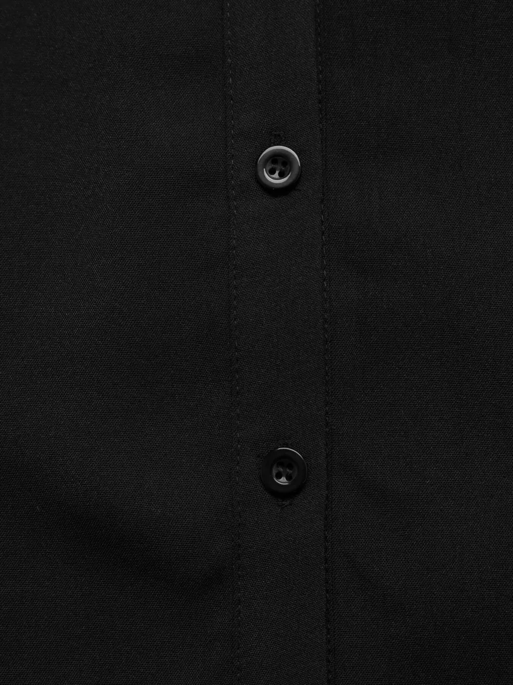 Lace Detail Button-Front Midi Shirt Dress, image 3