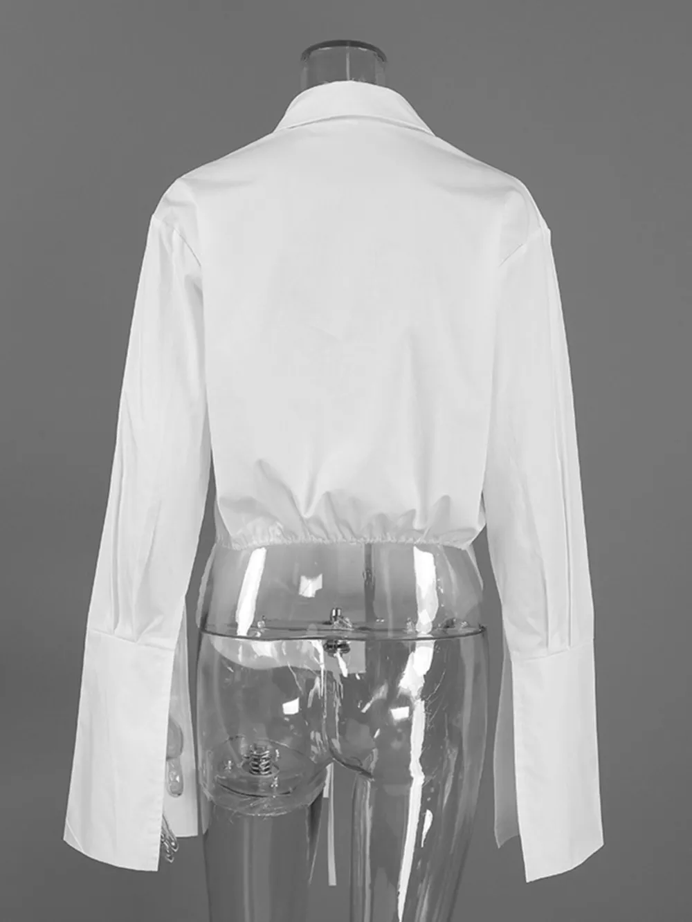 Tie-Waist Detail Wrap-Front Shirt, image 12