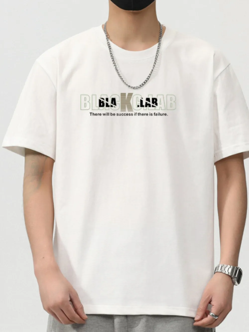 Men's Plus Size Round Neck Short Sleeve T-Shirt, image 2