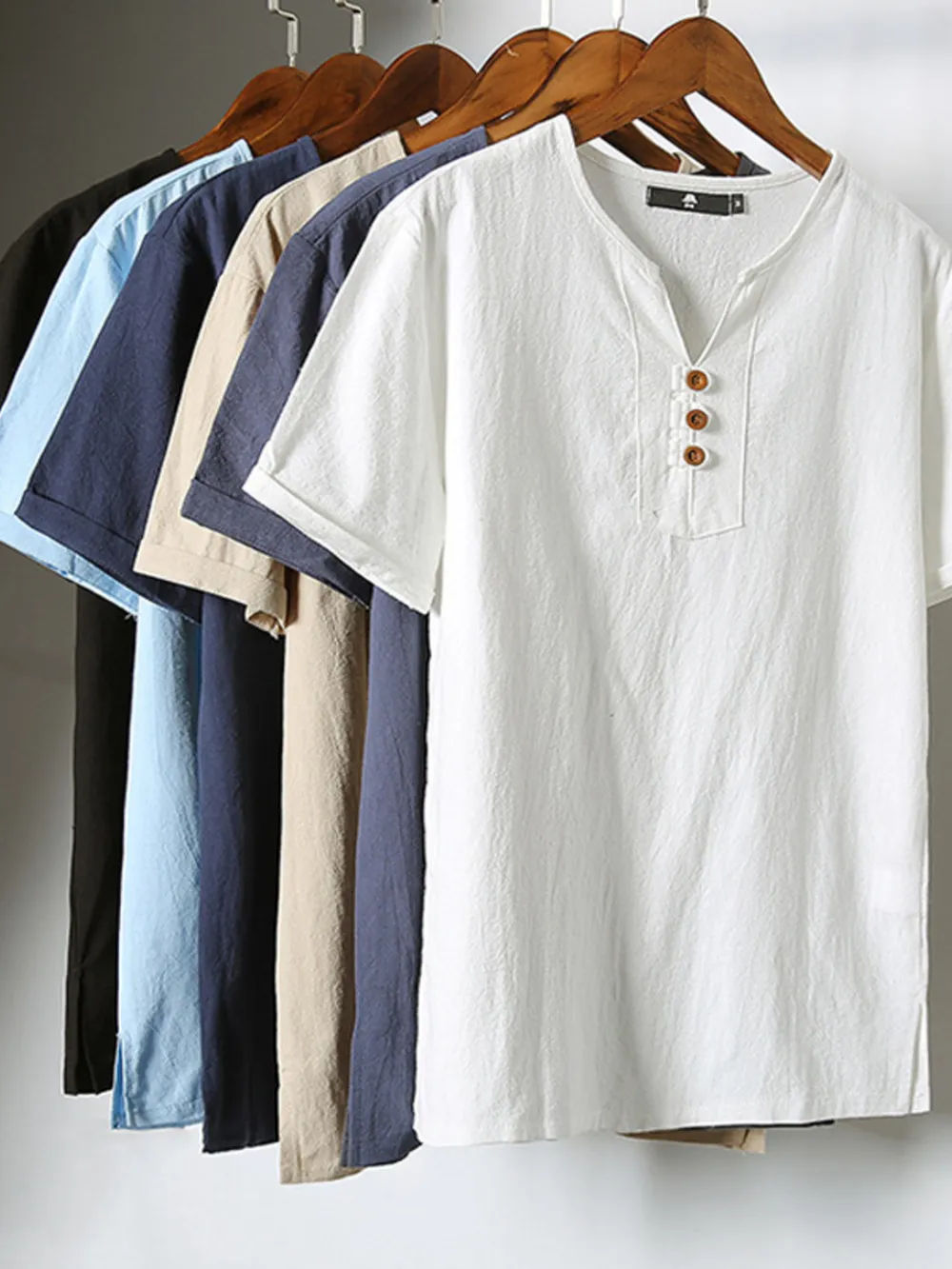 Men's Plus Size Casual Short Sleeve Shirt, image 3