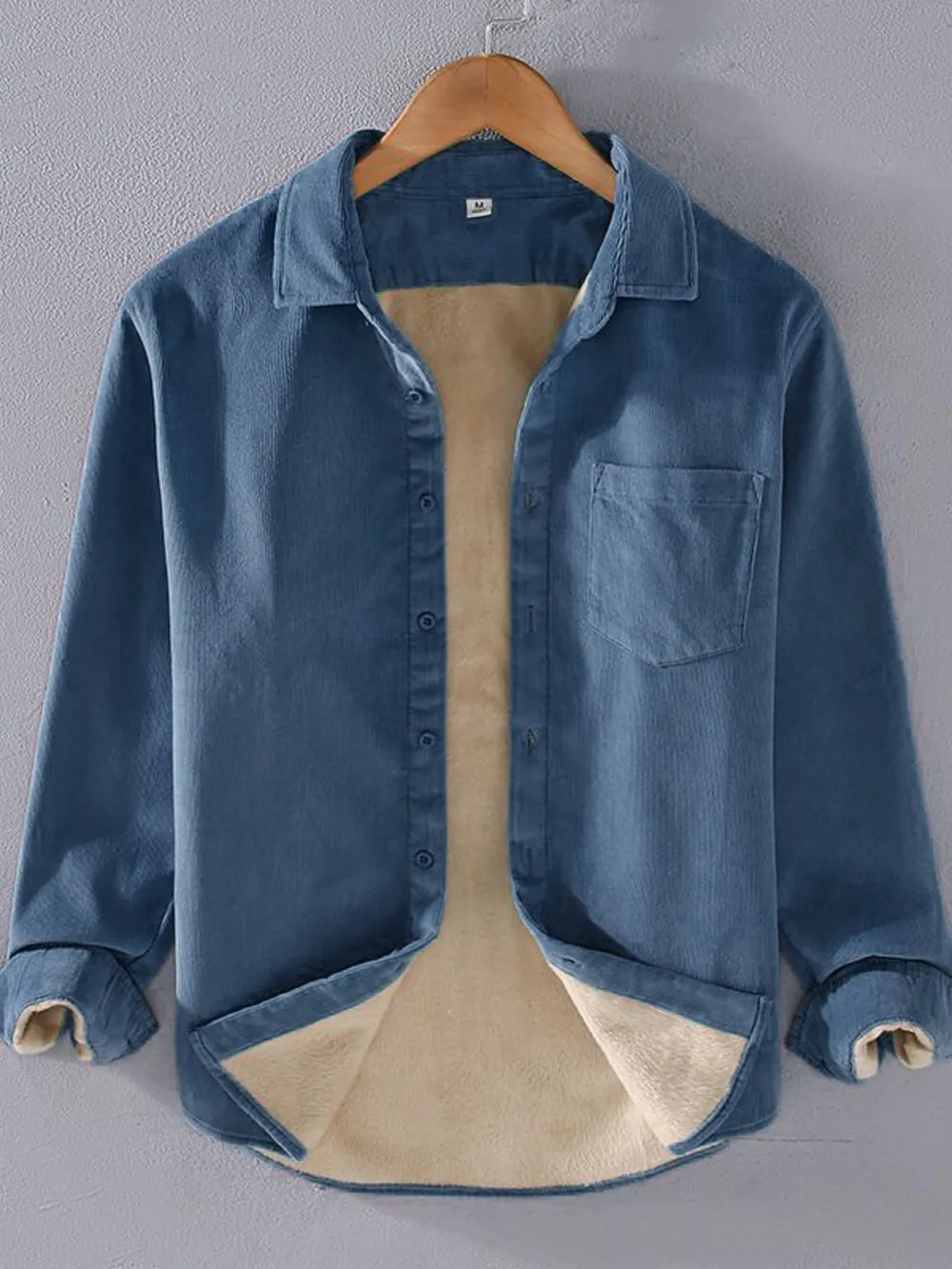 Men's Plus Size Button Up Long Sleeve Shirt, image 6