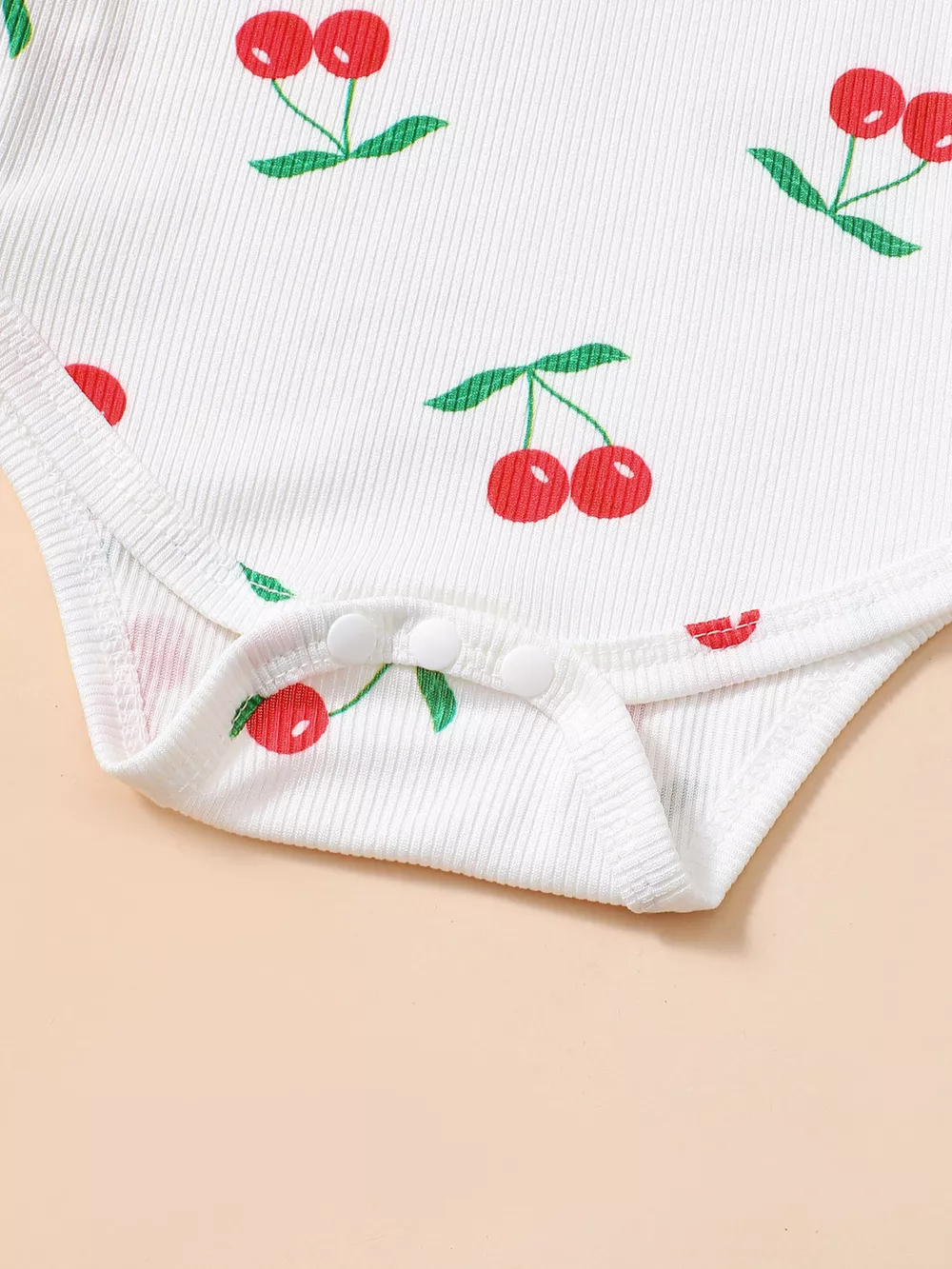 Children's Cherry Print Bodysuit and Corduroy Dress Set, image 4