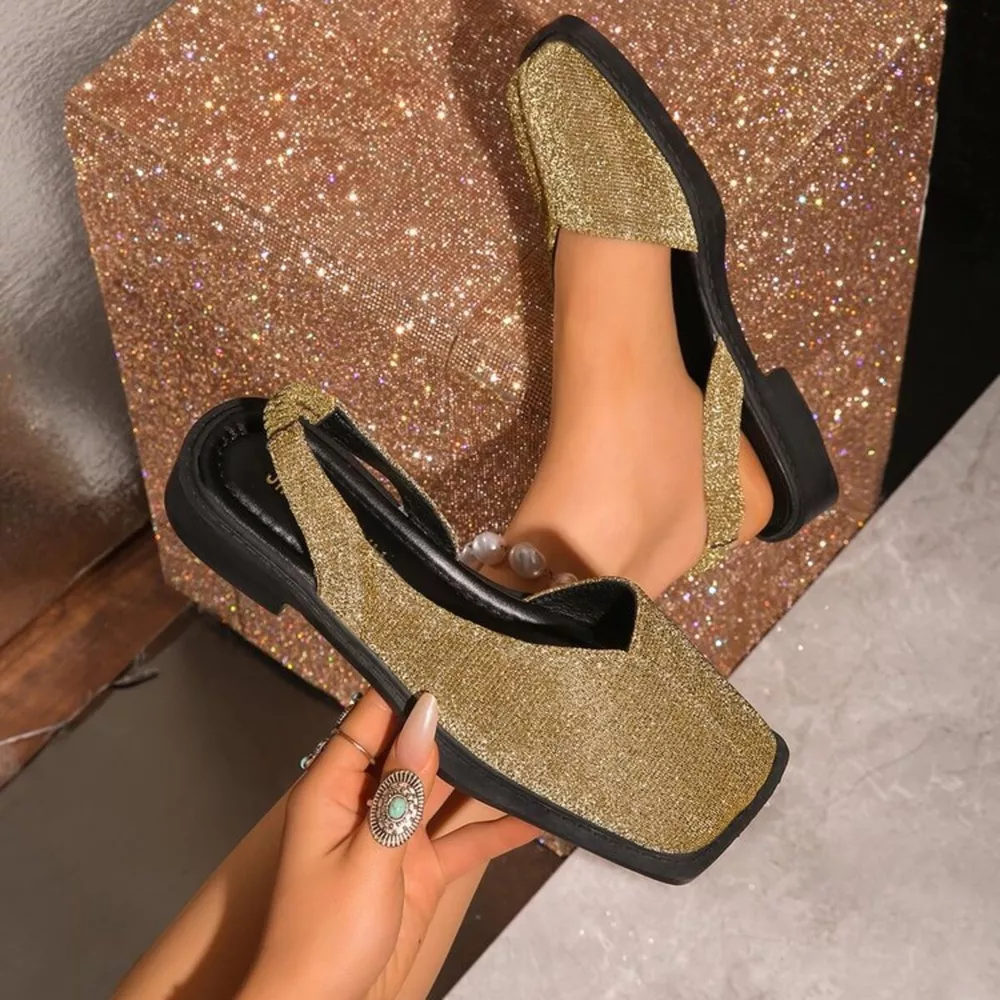 Square Toe Flats Sandals, image 10