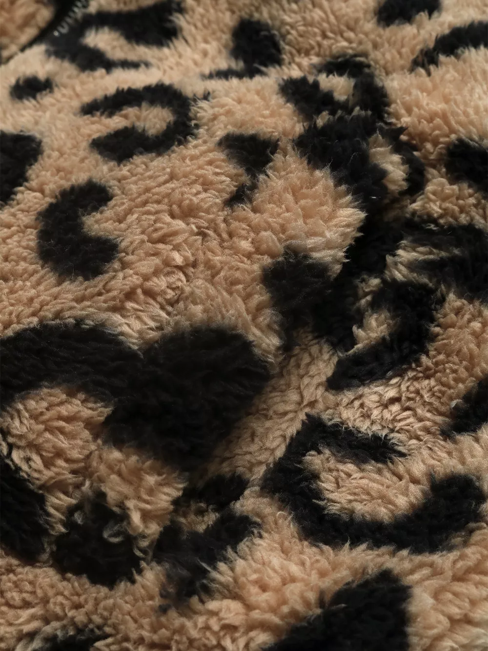 Leopard Zip Up Fleece Jacket, image 5
