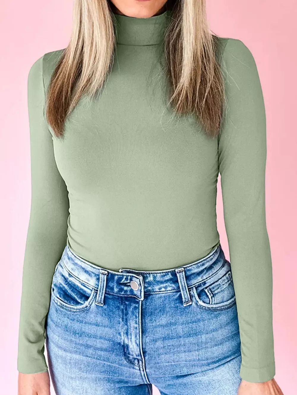 Long Sleeve Turtleneck T-Shirt, image 3