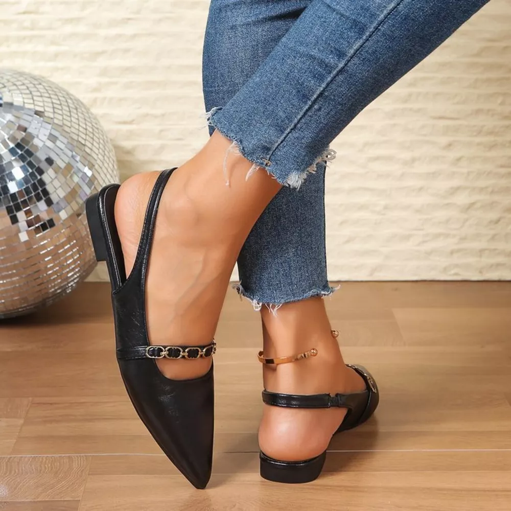 Point Toe Slingback Sandals, image 3