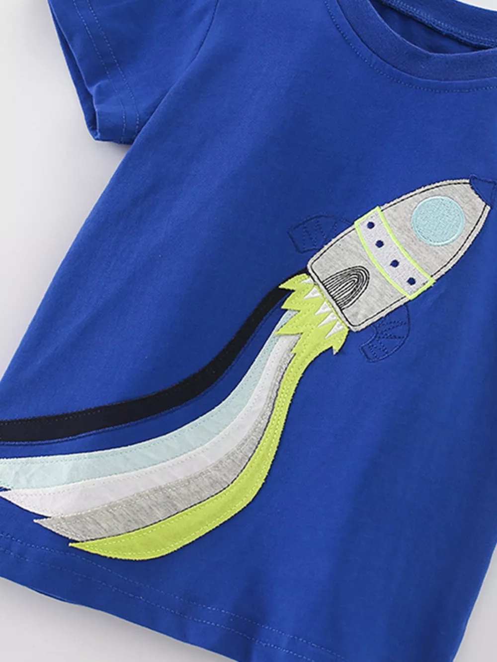 Children's Rocket Applique Short Sleeve T-Shirt, image 2