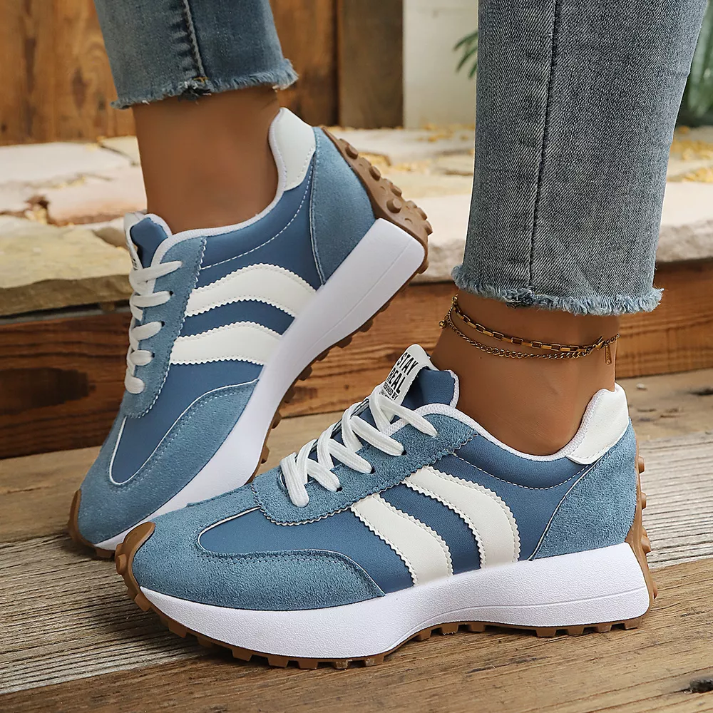 Round Toe Lace Up Sneakers, image 19