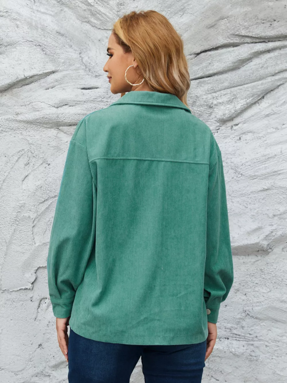 Casual Corduroy Button-Down Jacket, image 8