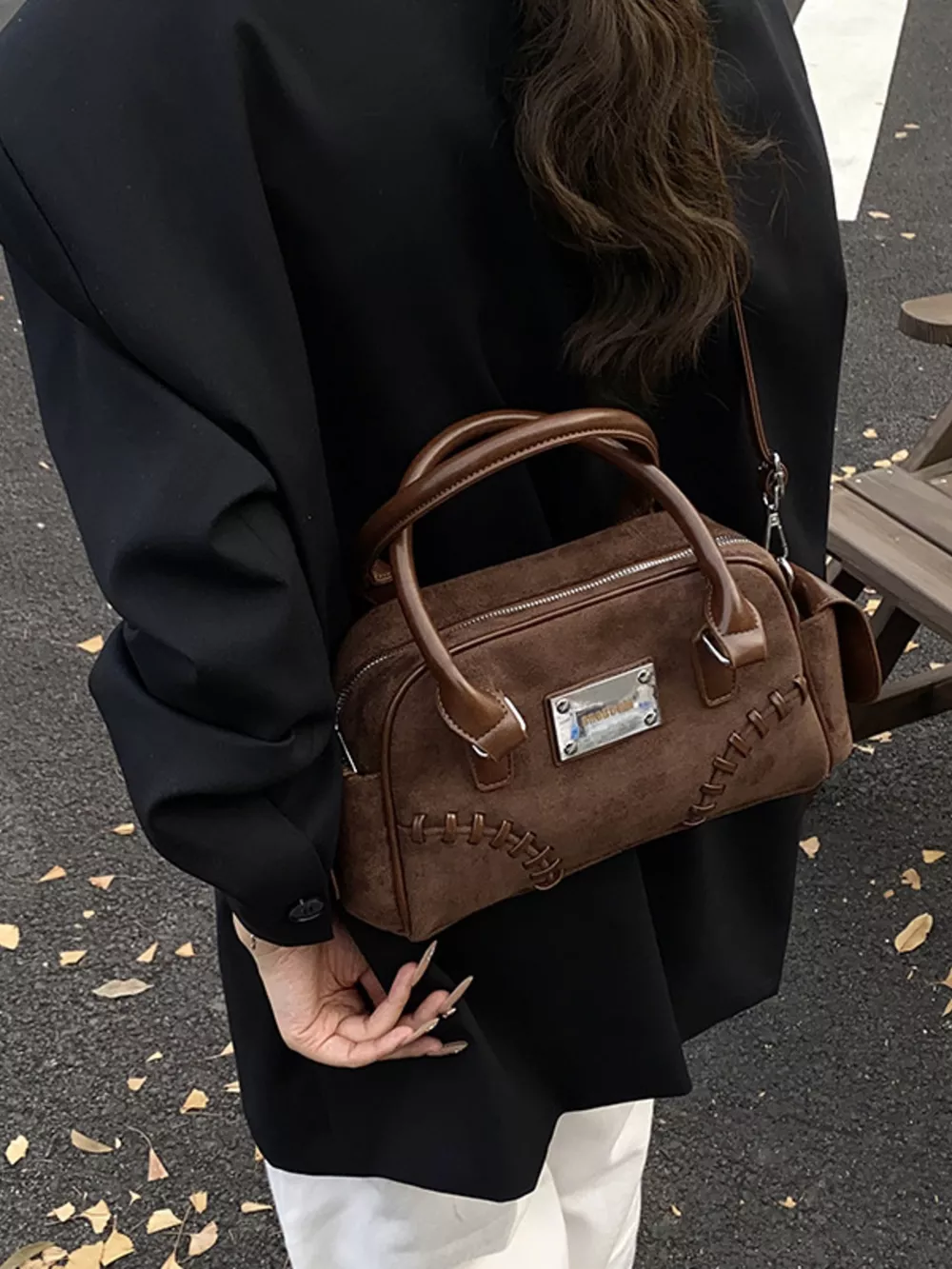 Vintage Top Handle Crossbody Bag, image 14