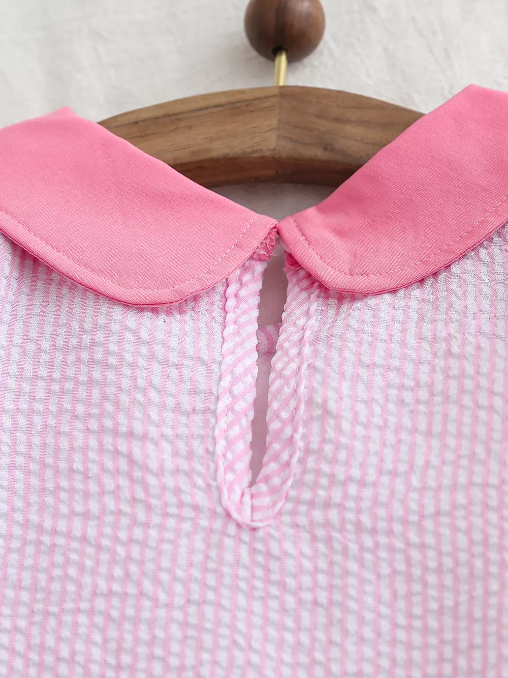 Children's Embroidered Golf Theme Ruffle Hem Dress, image 4