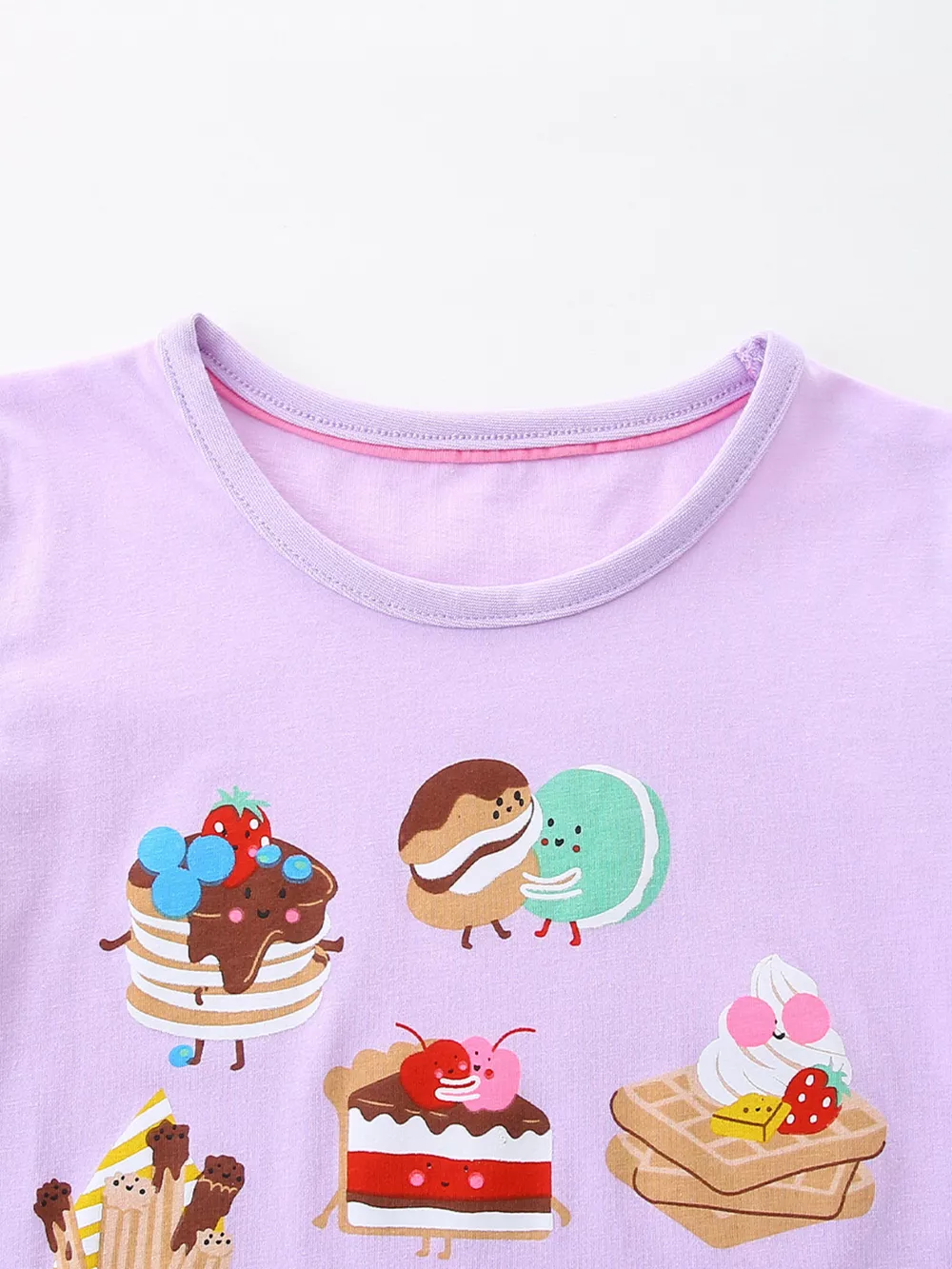 Children's Cartoon Dessert Print Short Sleeve T-Shirt, image 2