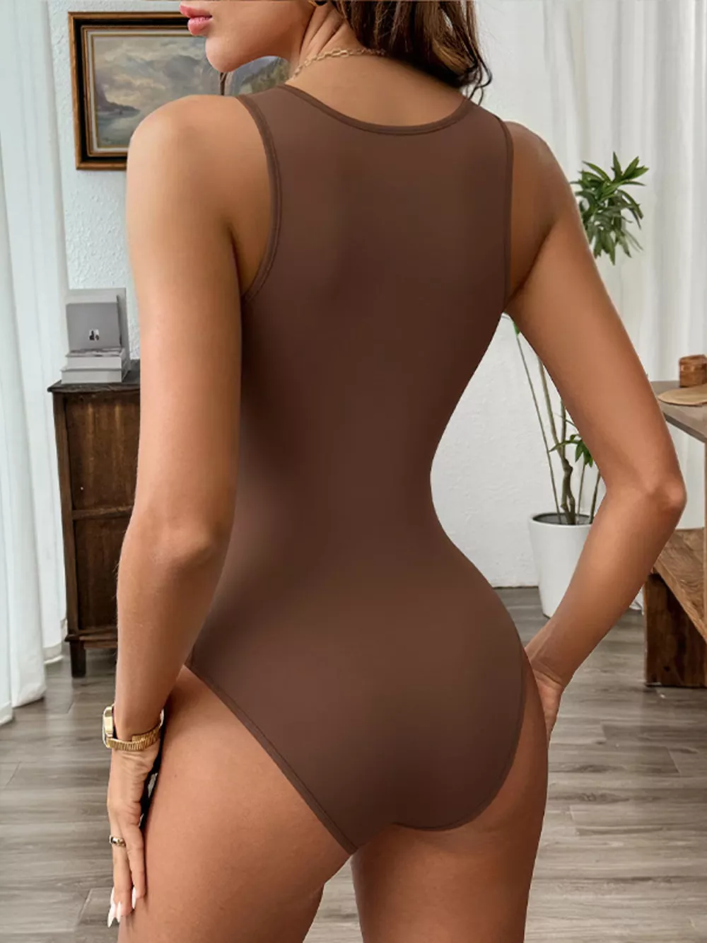 Deep V-Neck Bodysuit, image 5