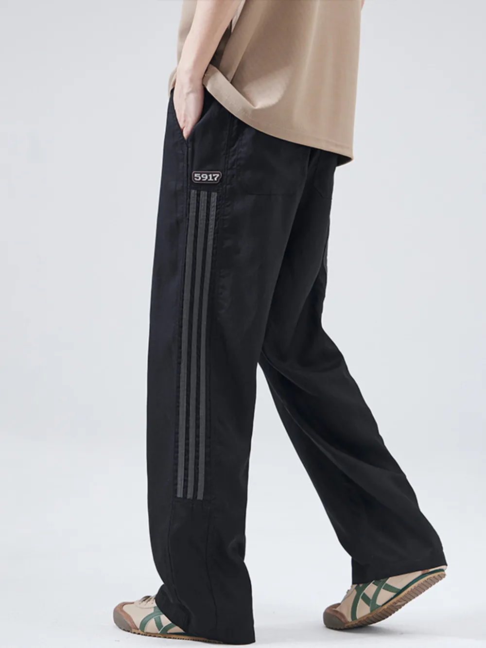 Men's Full Size Casual Loose-Fit Drawstring Pants Plus Size, image 3