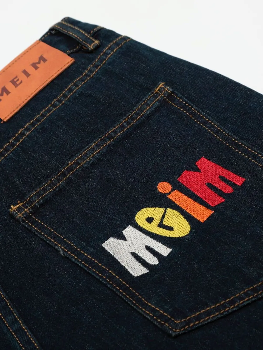 Men's Wide Leg Wash Denim Shorts, image 11