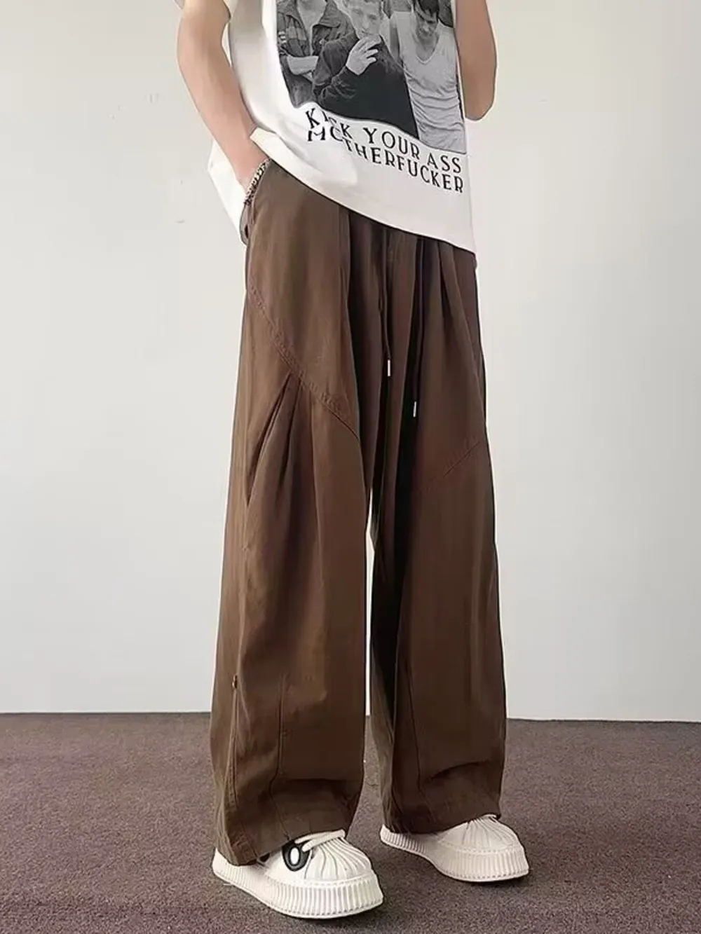 Men's Plus Size Loose Fit Casual Cargo Pants, image 5