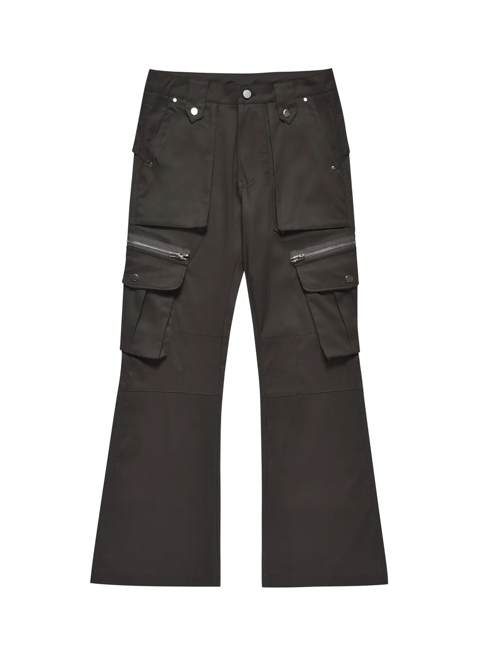 Men's Multi-Pocket Flared Cargo Pants, image 2