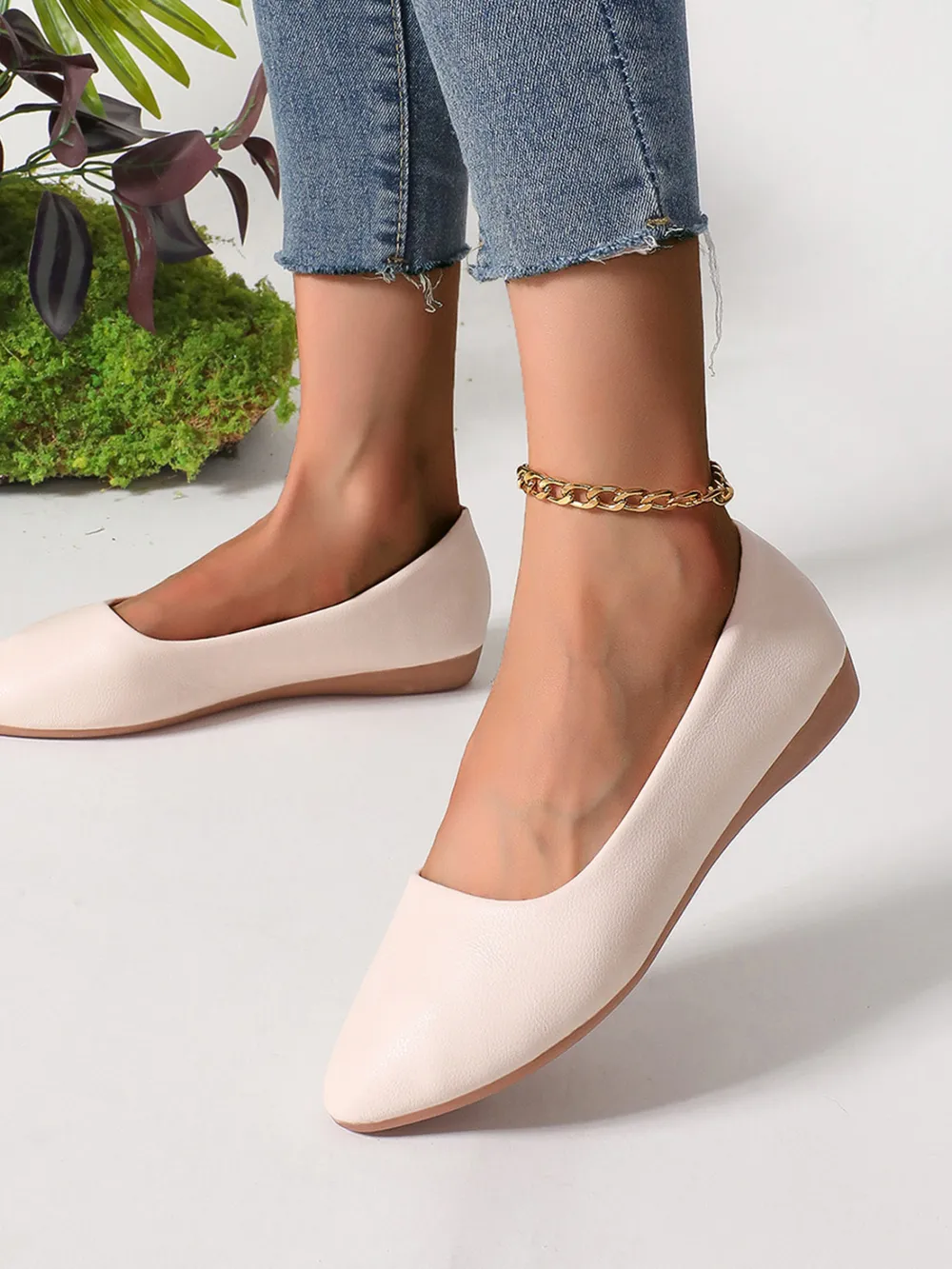 Point Toe Flat Slip-Ons, image 2