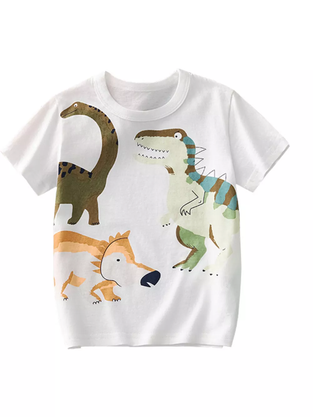 Children's Dinosaur Crew Neck Short Sleeve T-Shirt