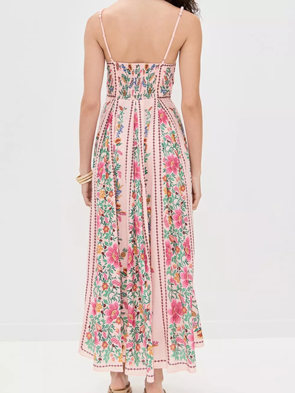 Floral Print Sweetheart Neck Dress, image 6