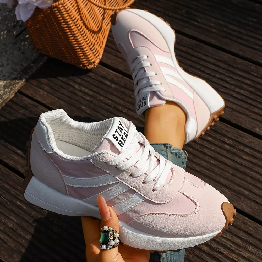 Round Toe Lace Up Sneakers, image 11