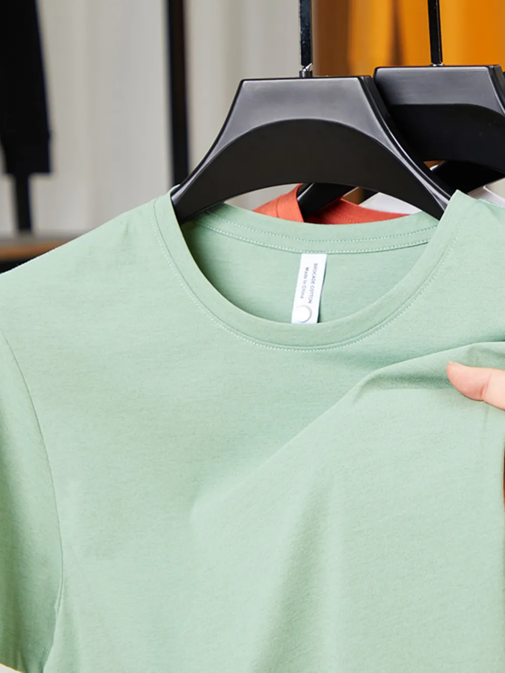 Men's Plus Size Round Neck Short Sleeve T-Shirt, image 10
