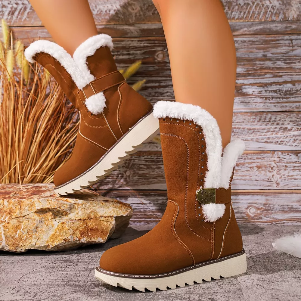 Round Toe Platform Boots, image 5