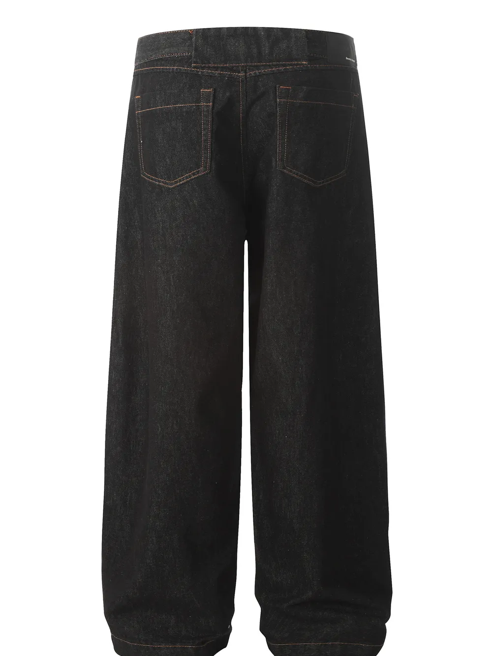Men's Oversized Wide-Leg Wash Denim Jeans, image 4