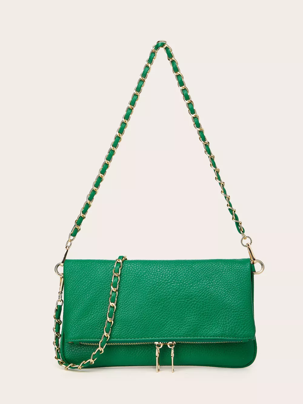 PU Leather Chain Strap Shoulder Bag, image 8